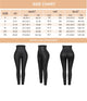 Leather leggings high compression